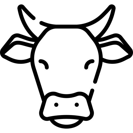 Icon Kuh für Milchwirtschaft